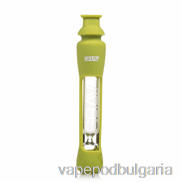 Vape 10000 Дръпки Grav 12mm дегустатор със силиконова кожа Avocado Green